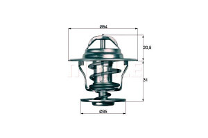 Termostat Vw 71c Opel Mahle