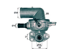 Termostat Chrysler 88c Voyager Iv 2,5crd Mahle
