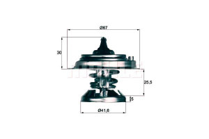Termostat Mercedes 80c W124 W201 Mahle
