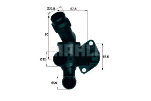 Termostat Vw 87c 2,0tfsi Mahle