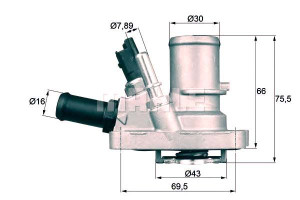 Termostat Fiat 88c 1,4 16v Mahle
