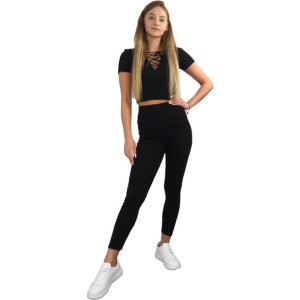 Legginsy Damskie 1szt. Xy 7129 Czarny S/m