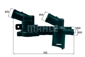 Termostat Vw 80-89c Golf Vi 1,2tsi 09- Mahle