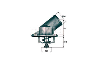 Termostat Opel 92c 1,0-1,2 Mahle