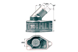 Termostat Opel 92c Astra F 1,8 2,0 Mahle