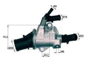 Termostat Alfa 88c 2,4jtdm 159 Brera Spider Fiat C