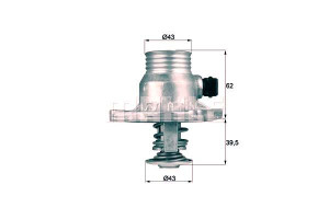 Termostat Bmw 105c E39 E38 3,5 4,4 Mahle