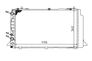 Chłodnica Audi 80 B3 06/86-10/9 Depo