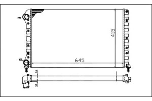 Chłodnica Fiat Doblo 01-05 Depo
