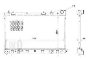 Chłodnica Silnika Depo 45111sa010 45111sa021 45111
