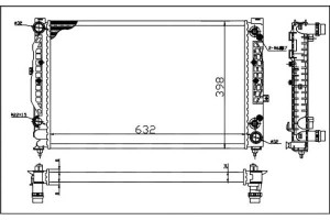 Chłodnica Silnika Depo 8d0121251l 4b0121251r 8do12