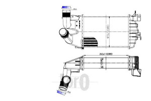 Intercooler Depo 6302072 13213402 6302076