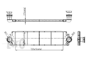 Intercooler Depo 7h0145804a 7h0145804b 247000n 103
