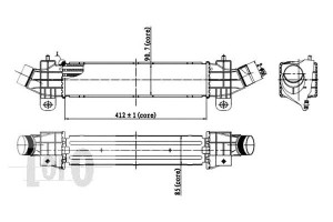 Chłodnica Intercooler Ford Mondeo 00- Depo