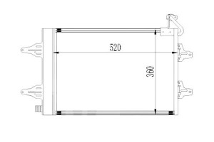 Skraplacz Klimatyzacji Vw Polo Iv 01-05 Depo