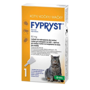 Fypryst Dla Kota 50 mg/0.5 ml Roztwór Do Nakrapiania