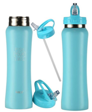 Butelka Sportowa Na Wodę Bidon Ze Słomką 750ml
