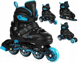 SPOKEY Quattro 4w1 Łyżworolki Łyżwy Rolki Wrotki