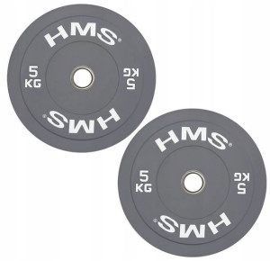 HMS Talerze Olimpijskie Na Gryf Gumowane Bumper 2x5 kg