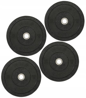 HMS Talerze Olimpijskie Na Gryf Gumowane Bumper 4x10 kg