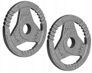HMS Obciążenia Żeliwne Talerze Hammertone 2x1,25 kg