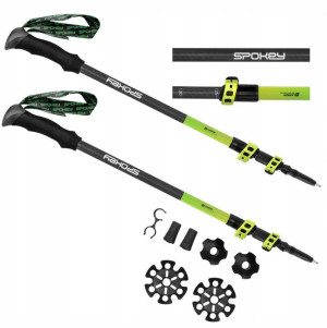 SPOKEY Kije Kijki Trekkingowe Regulowane 105-135 cm