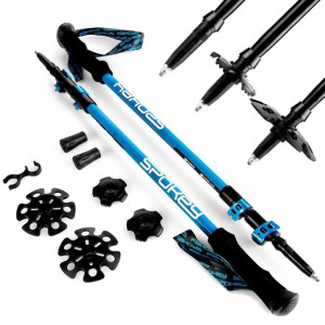 SPOKEY Kije Kijki Trekkingowe Regulowane FastFit