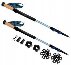 SPOKEY Kije Trekkingowe Składane FastFit 105-135cm