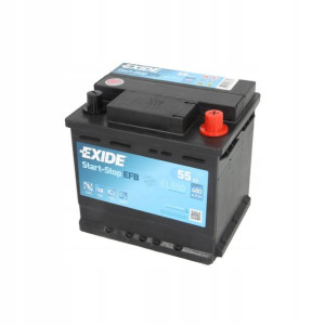 Akumulator EXIDE EFB 55Ah 480A P+