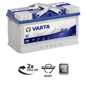 Akumulator VARTA EFB 80Ah 800A P+