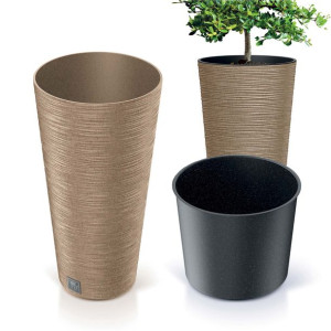 Doniczka Donica Ogrodowa Do Domu Na Taras Furu Slim ECO Wood Wysoka 48 cm
