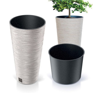 Doniczka Donica Ogrodowa Do Domu Na Taras Furu Slim ECO Wood Wysoka 57,5 cm