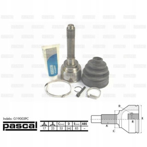 Przegub zewnętrzny ISUZU TROOPER I 2.2D/2.3 05.84-