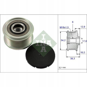 Koło pasowe alternatora CITROEN BERLINGO, C2, C3 I