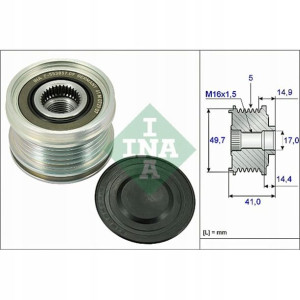 Koło pasowe alternatora MERCEDES A W168 A W169, B