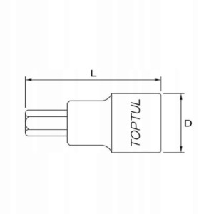 Nasadka trzpieniowa 1/2'' HEX 10 mm TOPTUL BCDA161