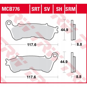 Klocki hamulcowe przód HONDA CB CBF CTX FES FJS FO