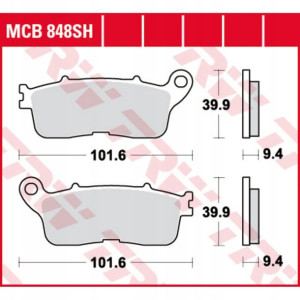 Klocki hamulcowe tył HONDA VFR 1200 2012- LUCAS MC