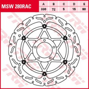 Tarcza przód DUCATI 1098 1098R/1198R Corse/1198S/1