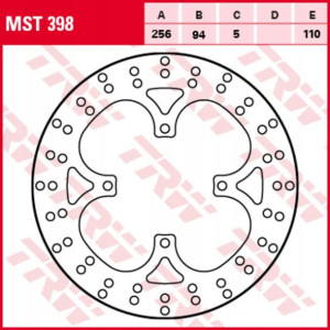 Tarcza tył HONDA VFR 125/125 (Mic)/125 (Sport)/125