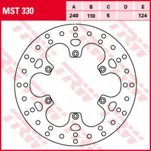 Tarcza tył BMW F, G 650/650 /650 Xmoto/650CS (Scar