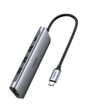 Adapter 5w1 Ugreen Hub Usb-c Do 3x Usb 3.0 + Hdmi 4k + Usb-c Pd 100w