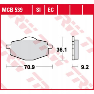 Klocki hamulcowe przód/tył BETA EURO JONATHAN; YAM