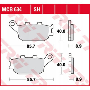 Klocki hamulcowe przód/tył HONDA CB CBF CBR FMX FO