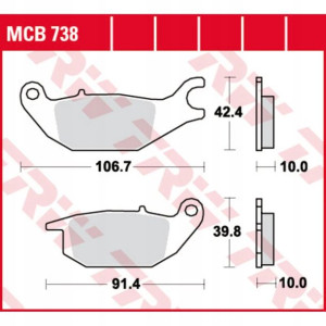 Klocki hamulcowe przód/tył HONDA CBR XL XLR 125 19