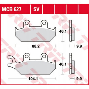 Klocki hamulcowe przód/tył YAMAHA XT XTZ 600/660 1