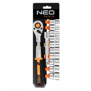 Klucze nasadowe 1/2' 12 szt. grzechotka NEO 10-030
