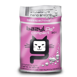Żwirek Bazyl Ag+ Compact bentonitowy 20l