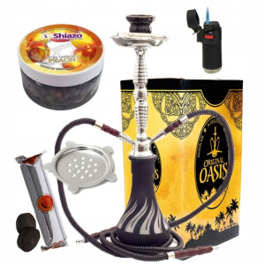 Zestaw Shisha Farida Fajka Wodna Duża 2 Węże + Akcesoria
