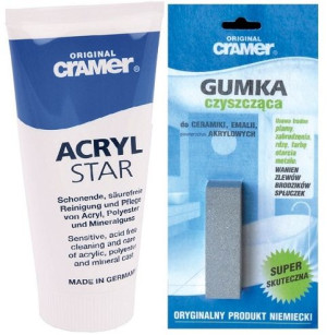 Cramer Acryl Star+gumka zestaw czyszczący do emali
